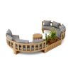SET-809 CIRCULAR MODULAR DEEP SEATING