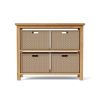 TOWEL CONSOLE TABLE. (4-WICKER BASKETS WIC-4720 OPTIONAL)