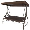 3-Person Outdoor Porch Patio Swing with Canopy