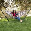 Portable Cotton Hammock with Metal Stand and Carry Case