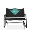2 Seat Mesh Patio Loveseat Swing Glider Rocker with Armrests
