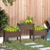 3 Wooden Elevated Planter Raised Garden Beds