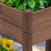 3 Wooden Elevated Planter Raised Garden Beds