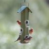 Outdoor Patio Garden 6-Perch Metal Tube Bird Feeder