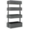 4 Tier Vertical Wooden Planter Box Raised Bed