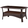 Outdoor Resin Wicker 6-Piece Patio Furniture Set with Seat Cushions