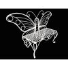 Modern Outdoor Butterfly Garden Bench
