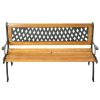 Outdoor Patio Park Cast Iron Garden Porch Chair Bench