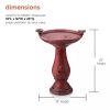 Outdoor Ceramic Birdbath