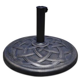 Bronze Finish Heavy Duty Outdoor Umbrella Base Stand (Option: Round)