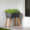 Scandinavian Elevated Raised Smart Drainage Planter Bed