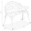 Outdoor Patio Garden Bench with Backrest