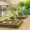 2-Pack - Galvanized Steel Garden Trellis in White Metal Outdoor Finish