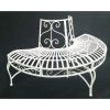 Half-Circle Outdoor Powder Coated Aluminum Tree Bench