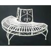 Half-Circle Outdoor Powder Coated Aluminum Tree Bench