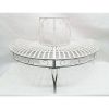 Half-Circle Outdoor Powder Coated Aluminum Tree Bench