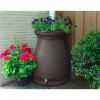 65-Gallon Plastic Urn Rain Barrel with Planter Top