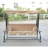 Outdoor 3-Person Canopy Swing for Porch Patio or Deck